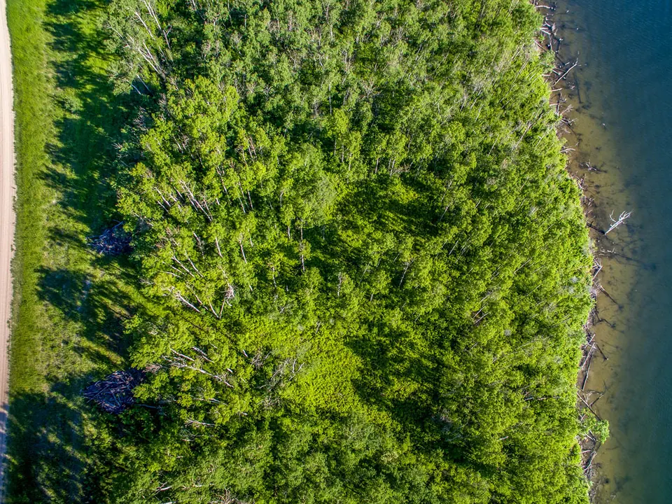 Aerial photo of Lot 16