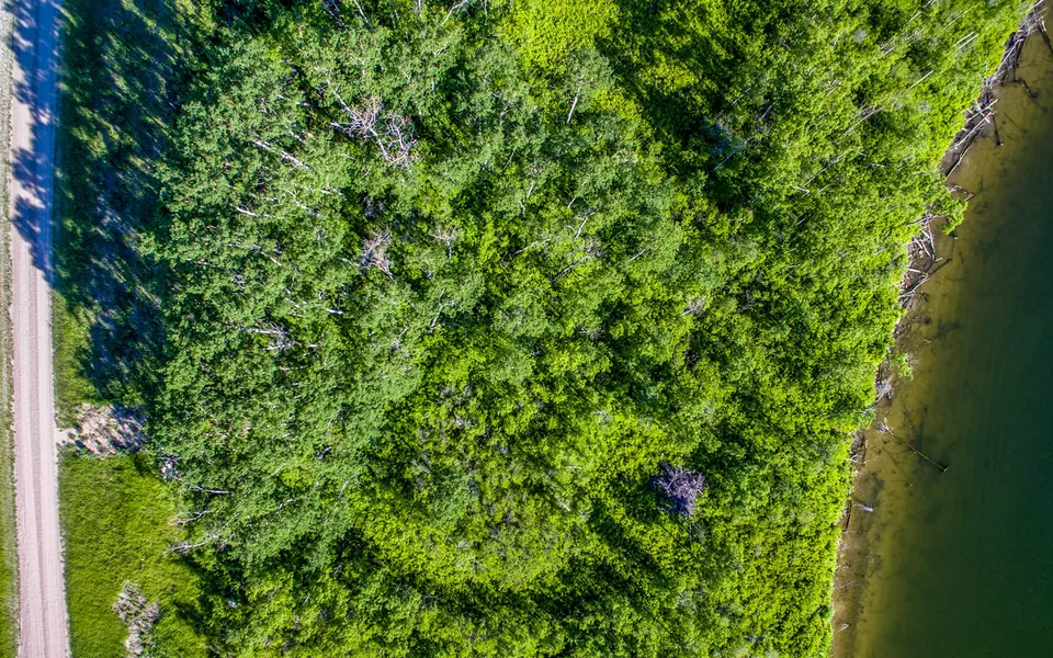 Aerial photo of Lot 17